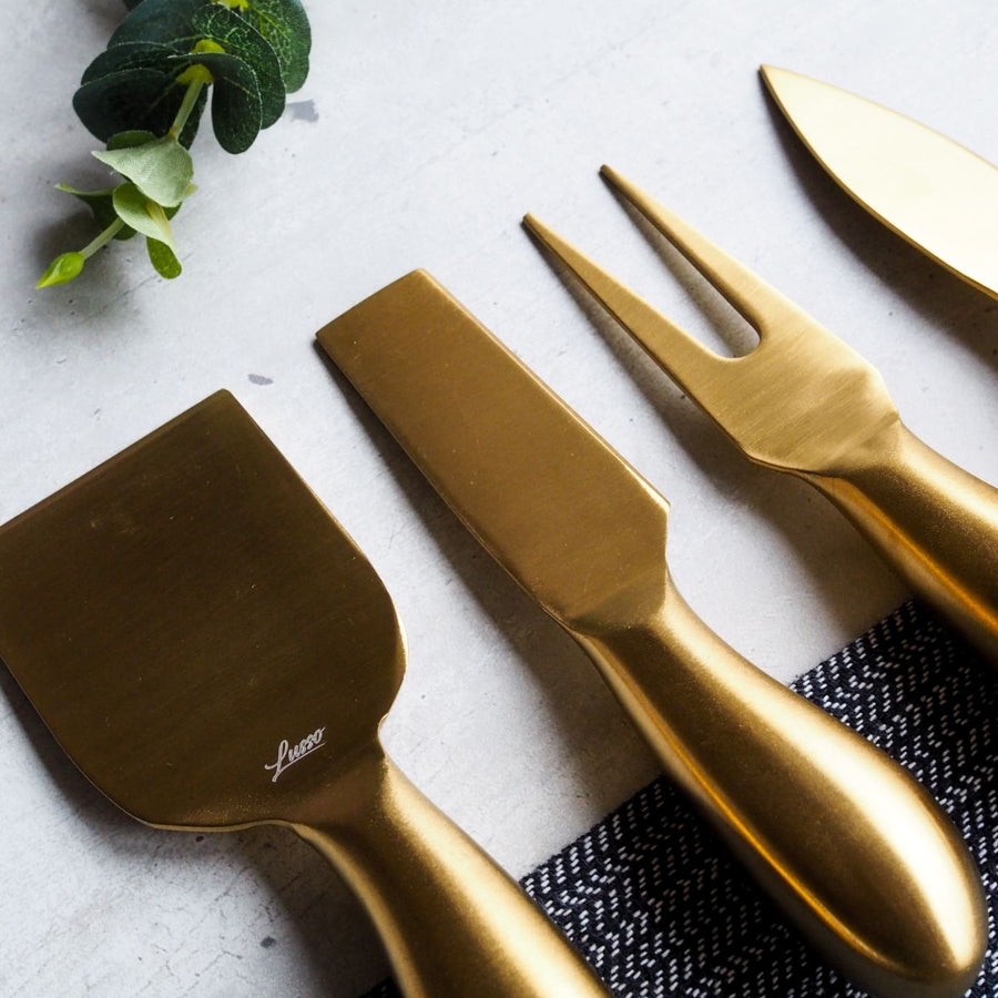 Elegant Cheese Knives - Gold