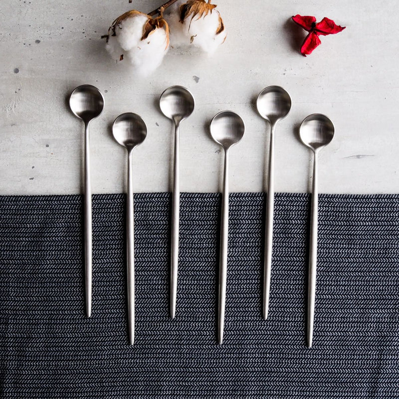 Elegant Latte Spoons - Silver