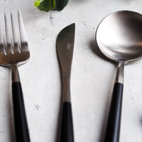 Elegante Bestek - Zilver Zwart