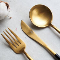 Elegante Bestek - Goud Zwart